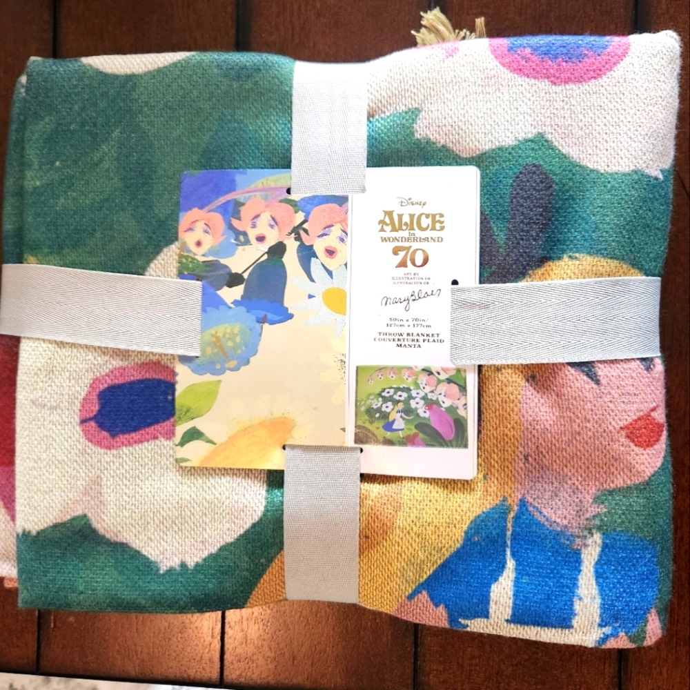 Alice in Wonderland Throw Blanket